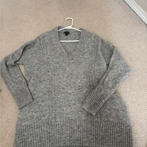 RW&CO. Heather Gray V-Neck Sweater